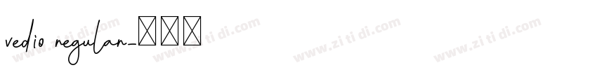 vedio regular字体转换